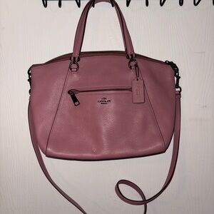 Coach pink prairie Leather Satchel vintage like new
